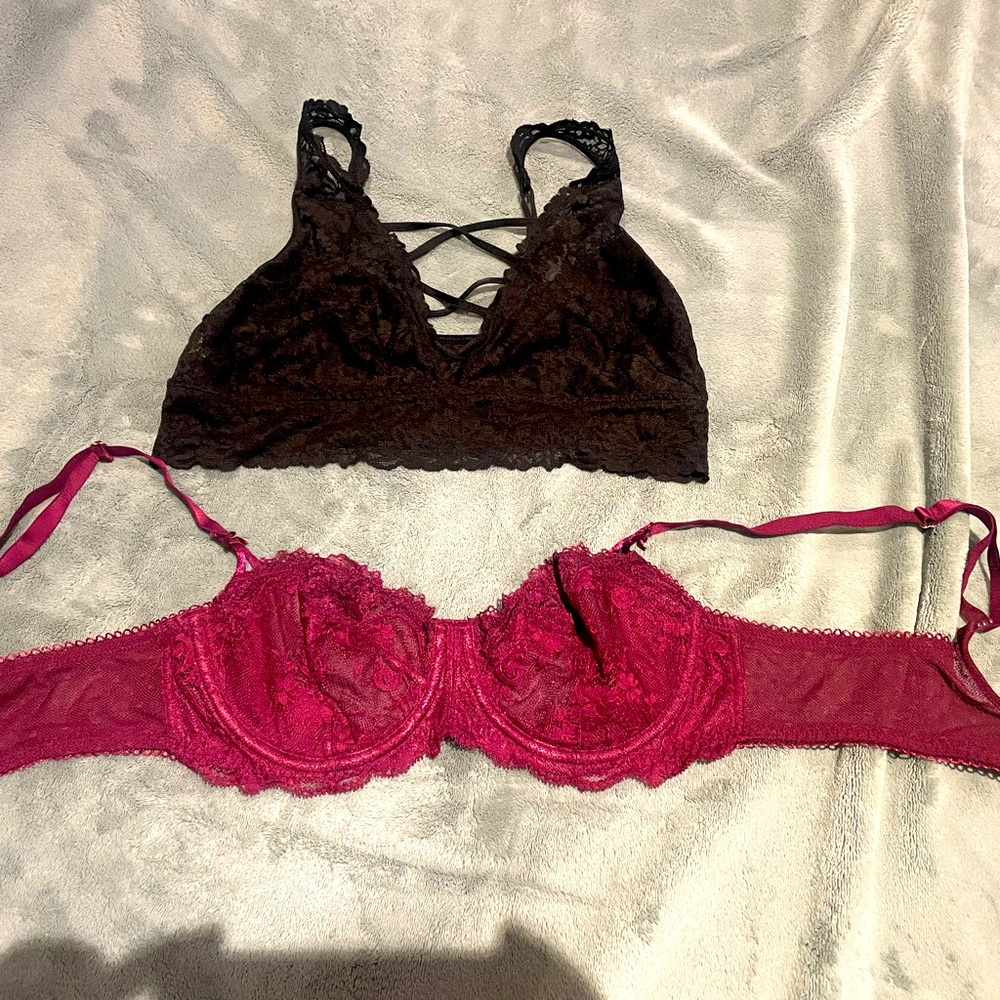 Like new Bralette & sexy lace bra Victoria’s Secret